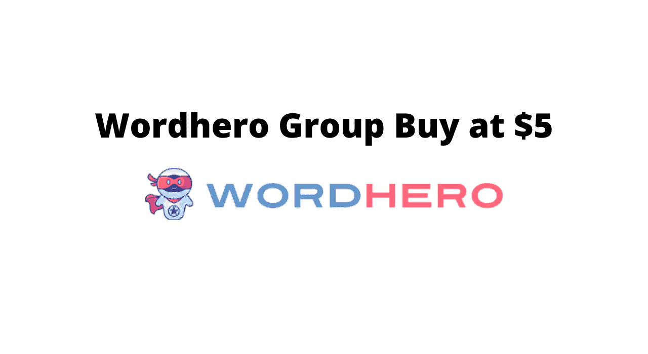 Wordhero group buy starting just $5 per month