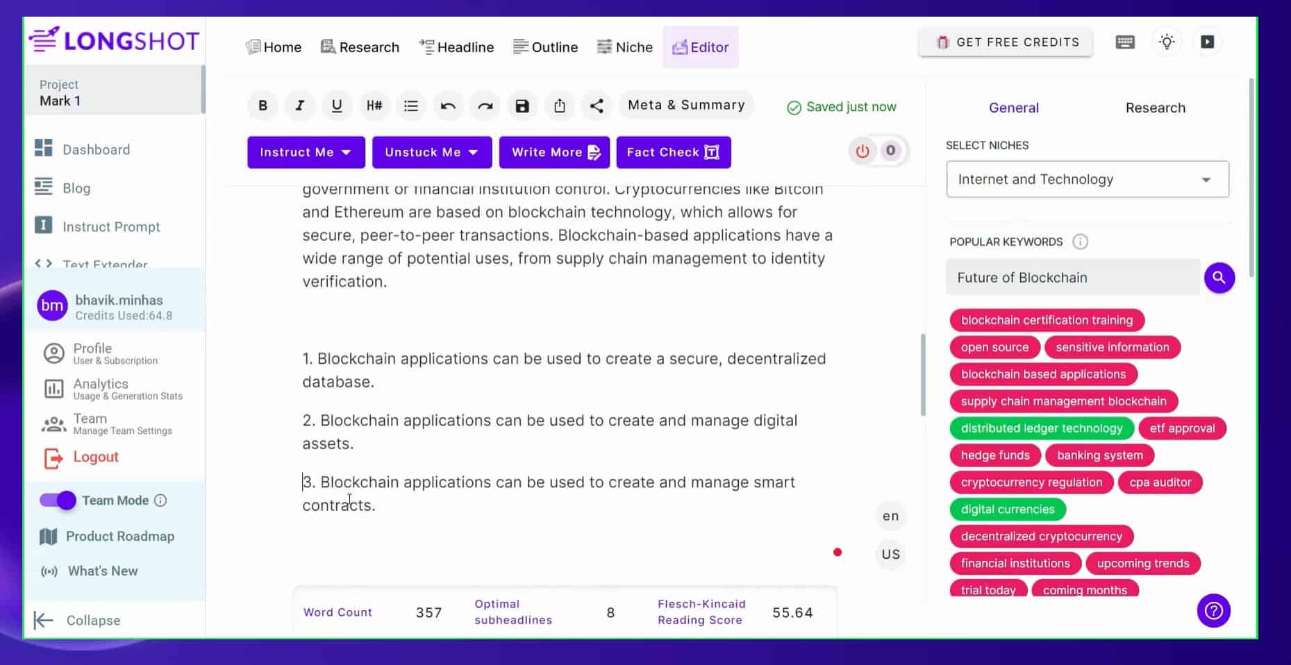 Longshot AI Review - How LongShot can help you write better blog posts