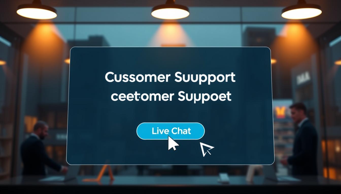 24/7 customer support interface