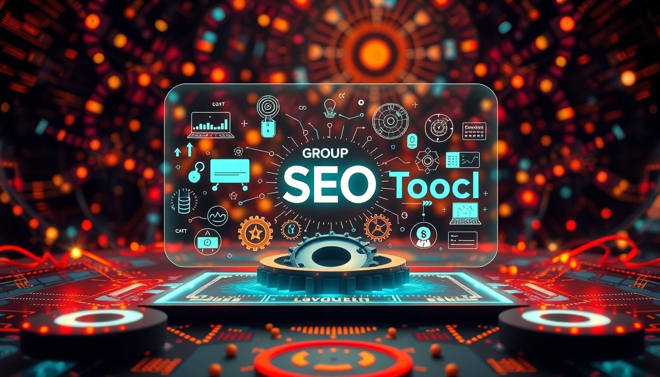 A vibrant digital landscape showcasing the evolution of group buy SEO tools and AI platforms. In the foreground, a sleek, holographic interface displays a diverse array of customizable SEO solutions, each pulsing with dynamic energy. The middle ground features a cluster of interconnected gears and cogs, symbolizing the intricate mechanics that power these advanced tools. In the background, a kaleidoscope of data streams and algorithmic patterns swirl, hinting at the cutting-edge AI technologies that drive their functionality. Warm, saturated lighting casts a futuristic glow, while a subtle depth-of-field effect draws the viewer's focus towards the central interface. This captivating image encapsulates the evolution and innovation within the world of group buy SEO tools and AI-driven platforms. group buy SEO tools evolution