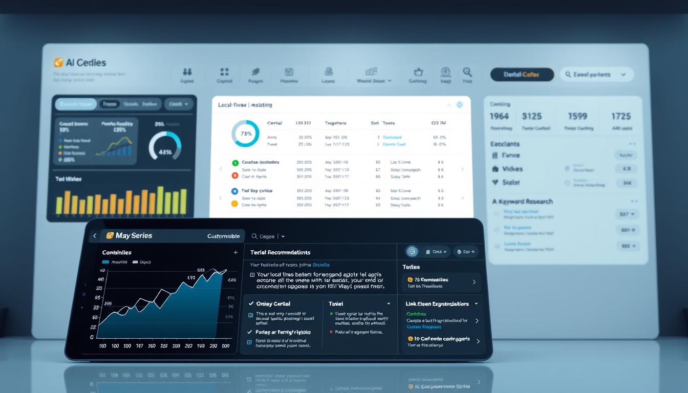AI SEO tools dashboard