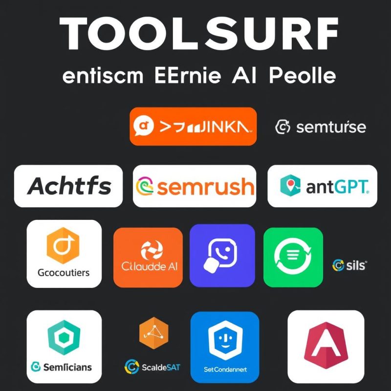 Collection of premium SEO and AI tool logos available through Toolsurf's group buy platform Collection of premium SEO and AI tool logos available through Toolsurf's group buy platform