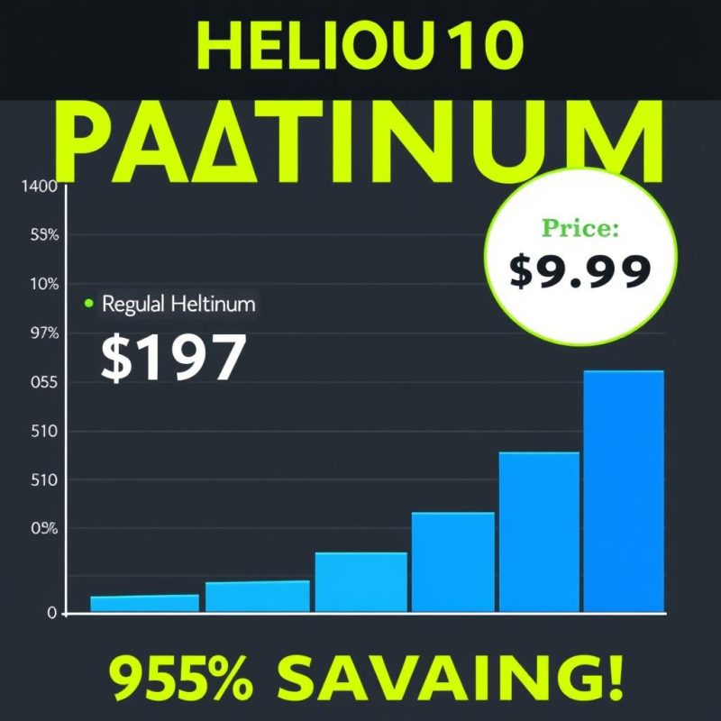 Cost savings comparison chart for Helium10 group buy