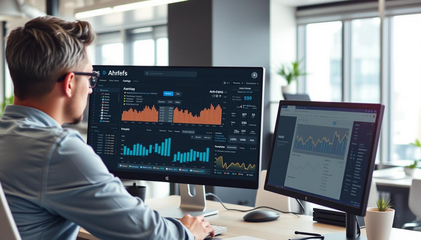 Digital marketer using Ahrefs group buy through Toolsurf to analyze website SEO performance Digital marketer using Ahrefs group buy through Toolsurf to analyze website SEO performance