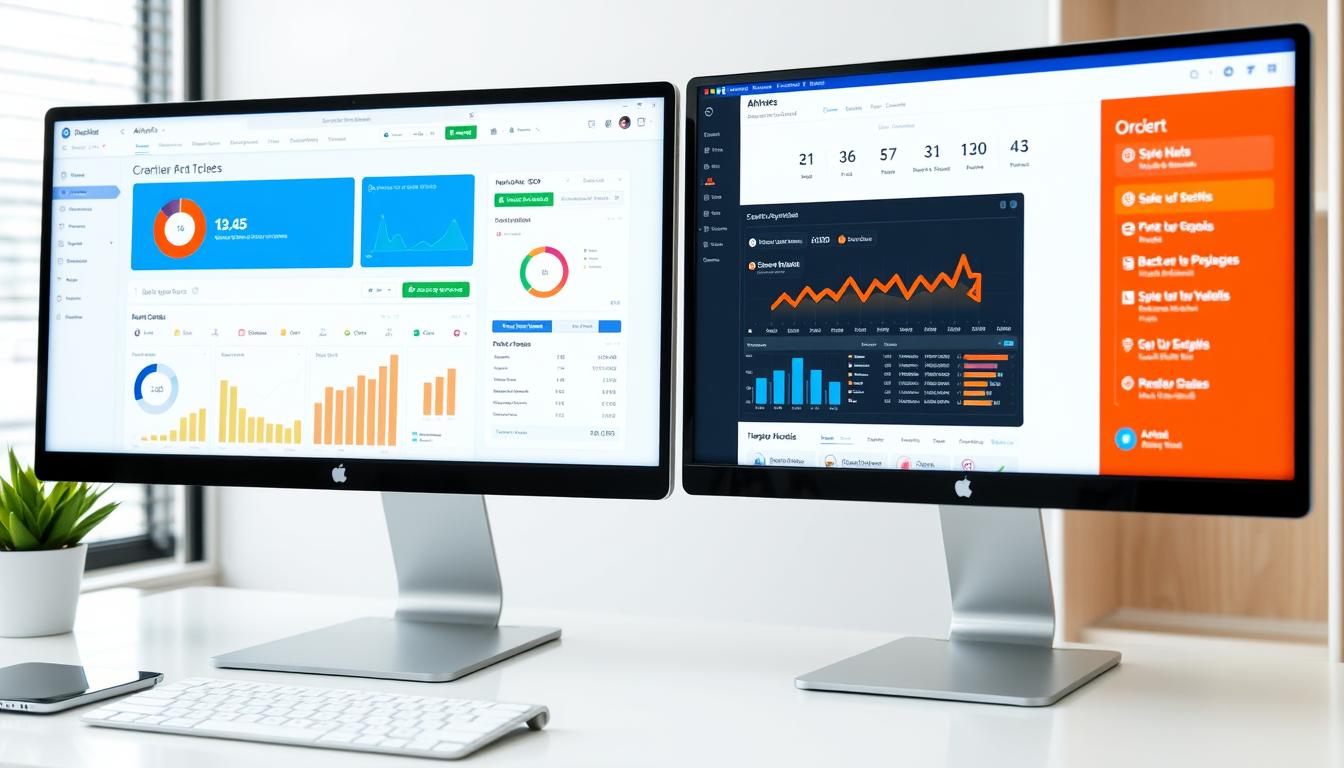Premium SEO tools dashboard showing Ahrefs and Semrush interfaces