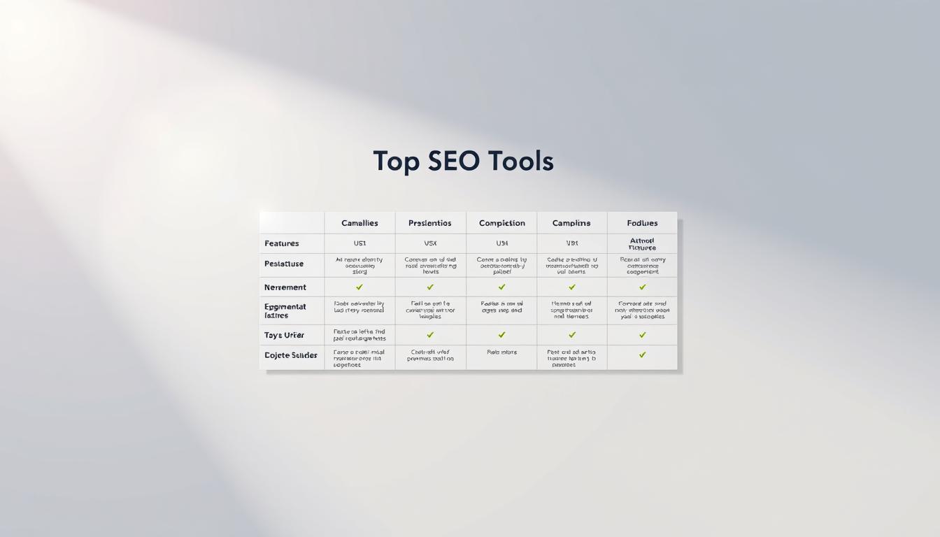 SEO tools comparison chart