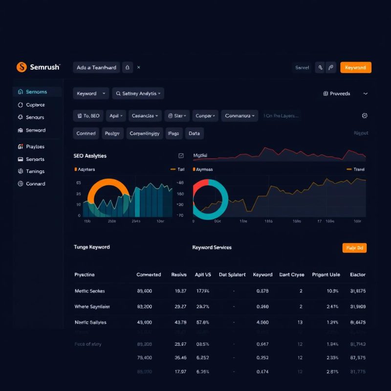 Semrush dashboard showing keyword analysis through Toolsurf group buy Semrush dashboard showing keyword analysis through Toolsurf group buy