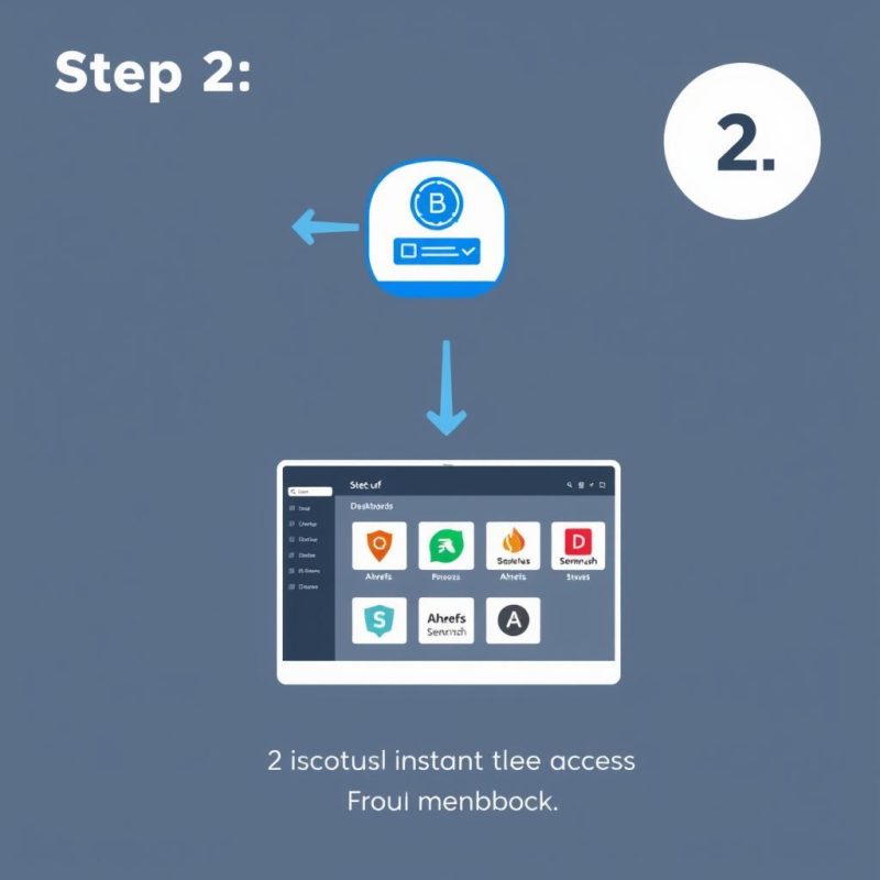 Step 2: Instant access to group buy SEO tools Step 2: Instant access to group buy SEO tools