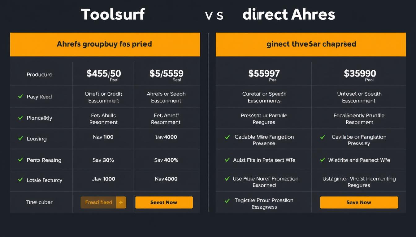 Toolsurf's Ahrefs group buy pricing plans comparison Toolsurf's Ahrefs group buy pricing plans comparison