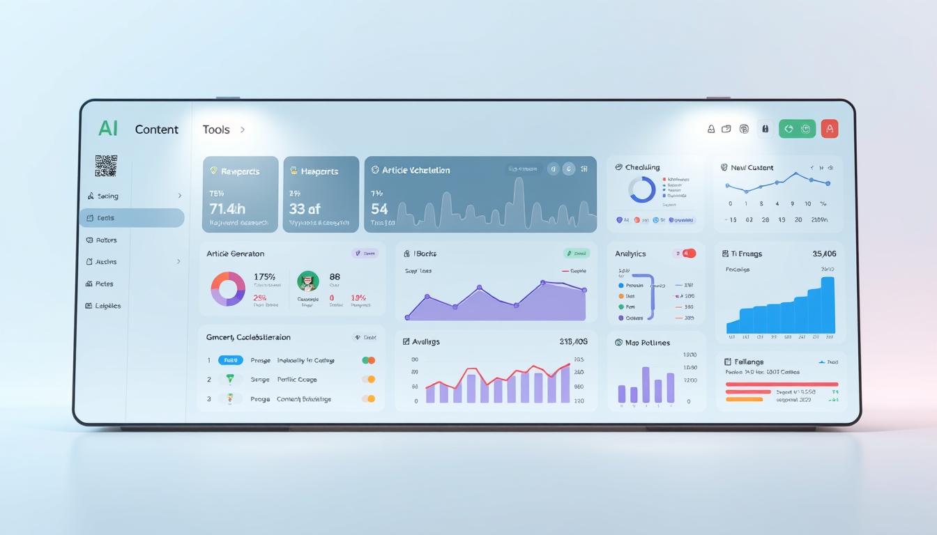 content creation tools dashboard