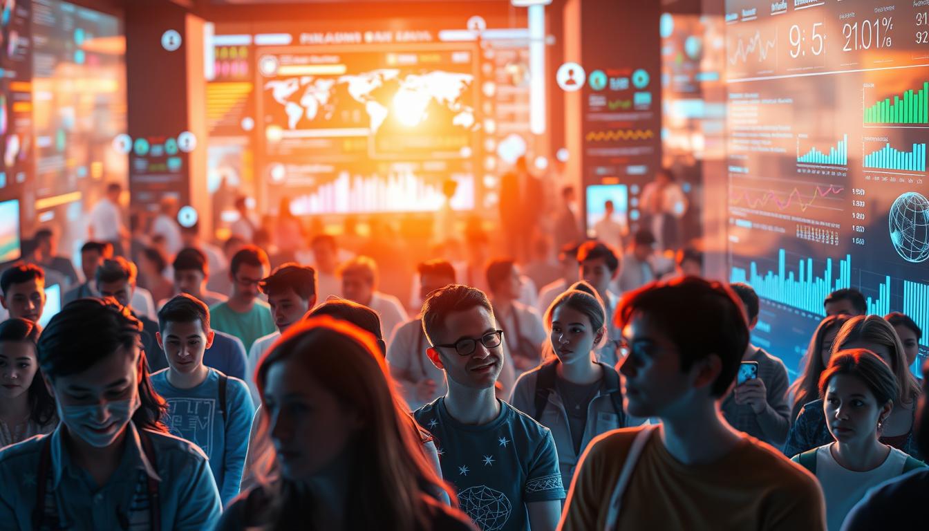 A bustling digital landscape, where user experiences come to life. In the foreground, a diverse array of user avatars, each with a unique expression, navigating an immersive digital interface. The middle ground showcases vibrant visualizations of data, charts, and ratings, reflecting the collective user sentiment. In the background, a soft, ethereal glow illuminates the scene, creating a sense of digital harmony. Warm lighting casts a welcoming ambiance, inviting the viewer to explore this user-centric digital world. The overall composition conveys a sense of engagement, interactivity, and the power of user-driven insights.
