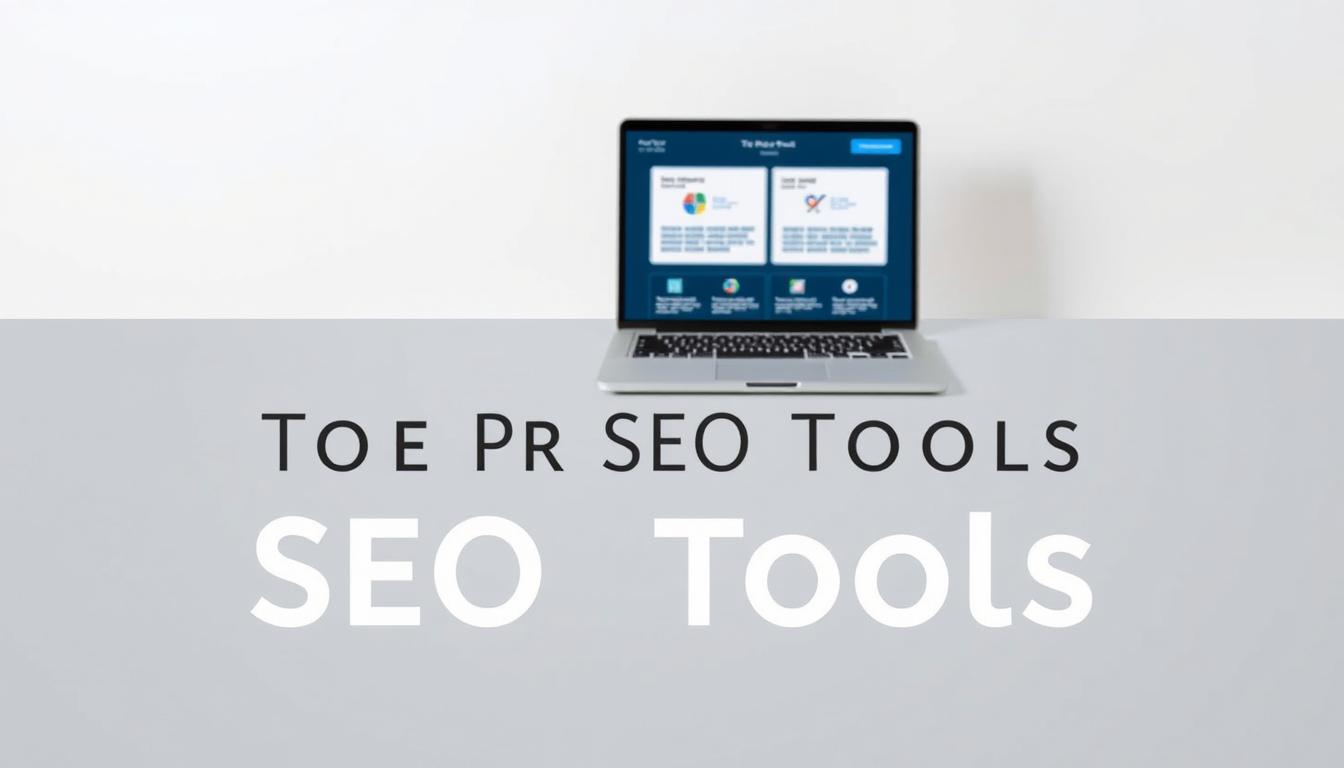 A detailed comparison of popular SEO tools, showcased in a sleek, minimalist layout. The foreground features neatly arranged icons and logos of leading SEO software, with clean typography highlighting their key features. The middle ground depicts a laptop display presenting side-by-side evaluations, inviting the viewer to explore the tools' capabilities. The background is a soft, neutral gradient, allowing the tools to take center stage and creating a focused, professional atmosphere. Crisp lighting and a shallow depth of field draw the eye to the central elements, presenting an authoritative, informative overview of the top SEO software solutions.