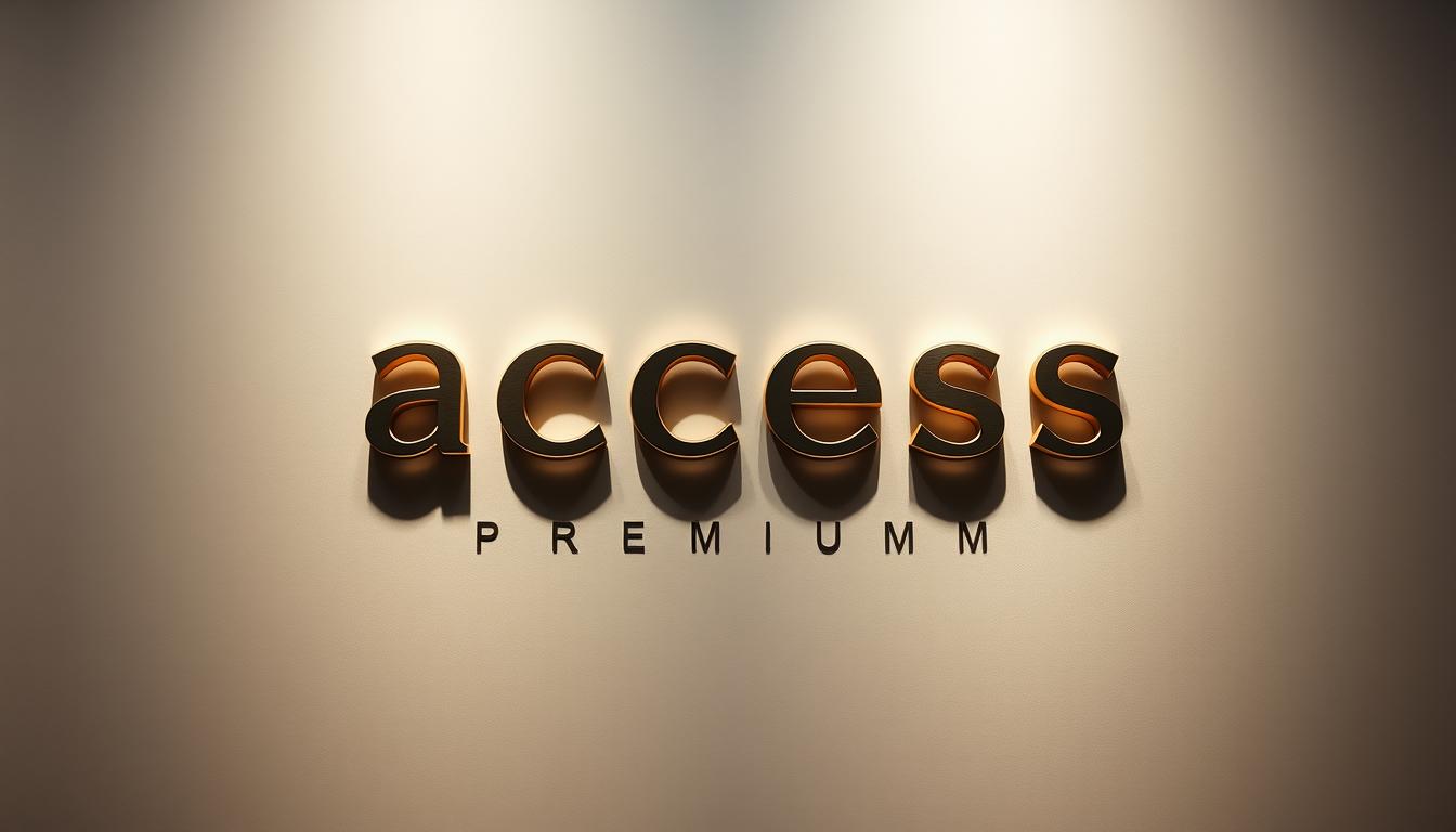 A high-quality, visually striking image depicting "access premium" within a minimalist, elegant design. Showcase a polished, metallic "ACCESS PREMIUM" title in a bold, sans-serif font, prominently displayed at the center of the frame. Surround the title with a clean, muted background, perhaps a soft gradient or a subtle texture, to create a sense of sophistication and exclusivity. Utilize dramatic lighting and subtle shadows to add depth and dimensionality to the composition. The overall tone should convey a premium, luxurious aesthetic that aligns with the article's subject matter and section title.