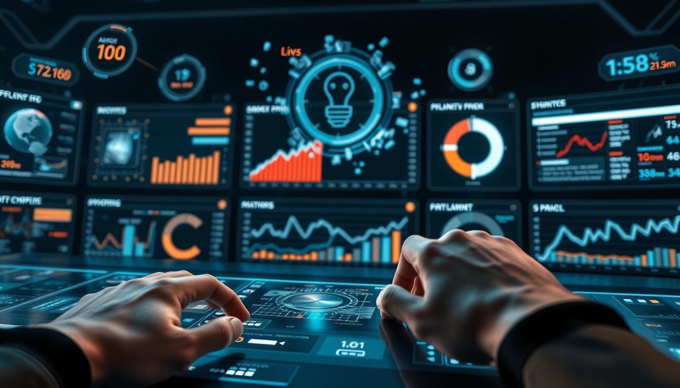 A high-tech control panel displaying a suite of advanced SEO tools, their sleek interfaces and analytics dashboards glowing against a dark, futuristic backdrop. Holographic data visualizations float in the air, pulsing with insights and metrics. In the foreground, a hand interacts with a tactile interface, fingers gliding across a smooth, responsive surface. Dramatic cinematic lighting casts dramatic shadows, creating an atmosphere of power and precision. The overall scene conveys the cutting-edge capabilities of these SEO tools, ready to unlock the next level of digital marketing success.