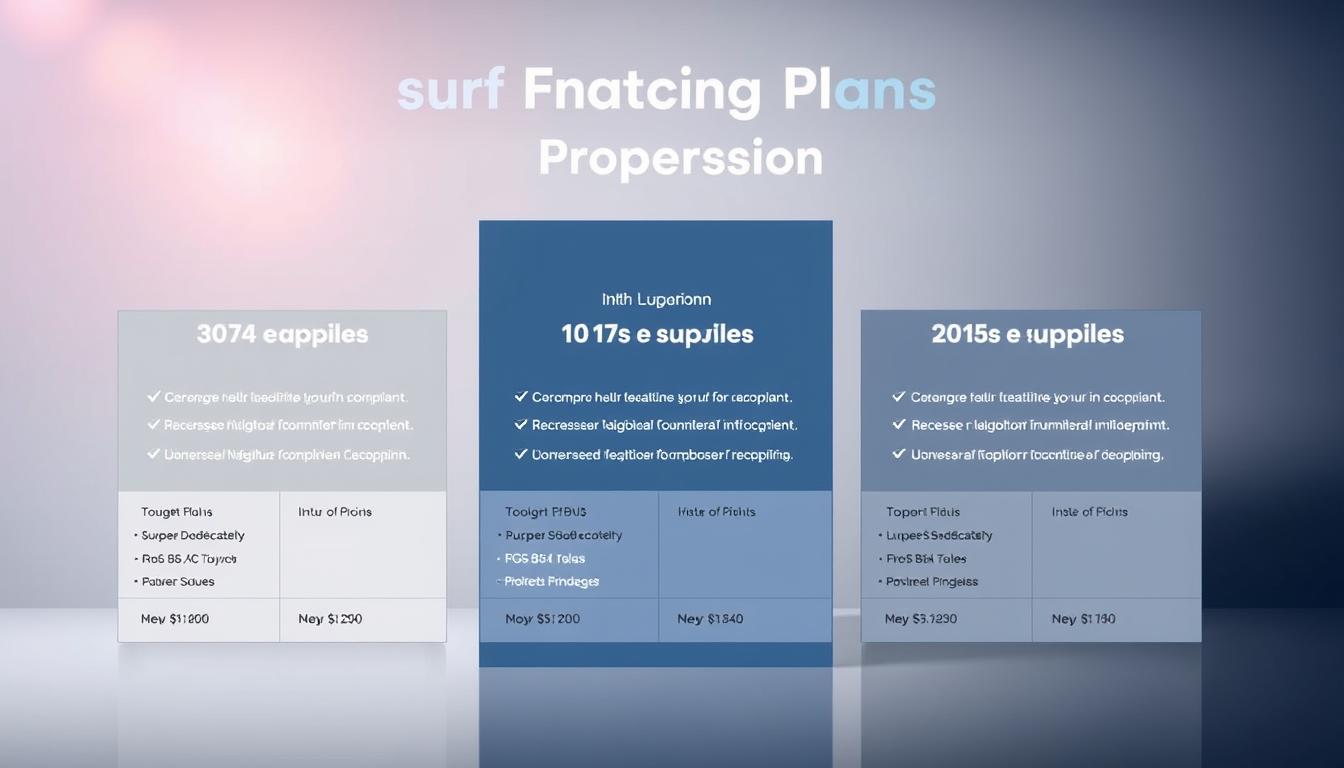 A visually striking comparison of Toolsurf's intuitive pricing plans, showcased against a sleek, minimalist backdrop. In the foreground, a clean grid layout displays the key features and costs of each plan, with crisp, high-contrast typography for easy readability. The middle ground features stylized icons and infographic elements that accentuate the plan's capabilities. In the background, a subtle gradient or geometric pattern creates a sophisticated, tech-savvy ambiance, complementing the modern aesthetic. Soft, directional lighting from the upper left casts a warm, professional glow, elevating the overall visual appeal and emphasizing the plans' impressive features. Toolsurf Pricing Plans Comparison
