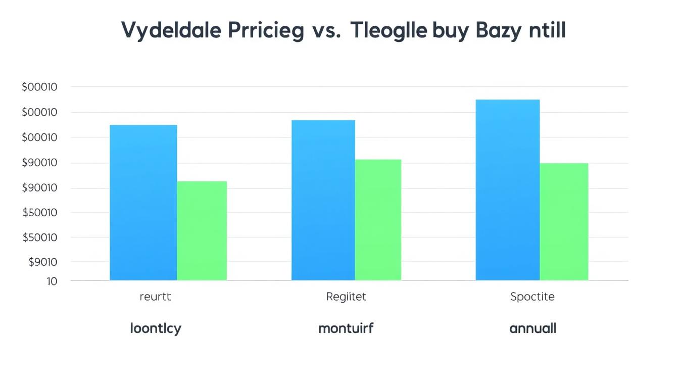Chart comparing Vyond regular pricing vs Toolsurf group buy pricing