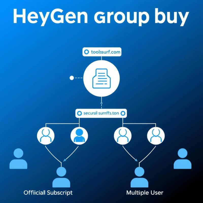 Diagram showing how heygen group buy works through Toolsurf.com Diagram showing how heygen group buy works through Toolsurf.com