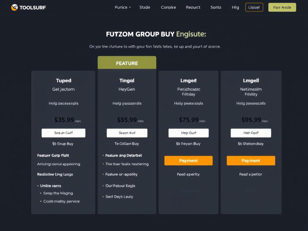 HeyGen group buy plan selection on Toolsurf.com HeyGen group buy plan selection on Toolsurf.com