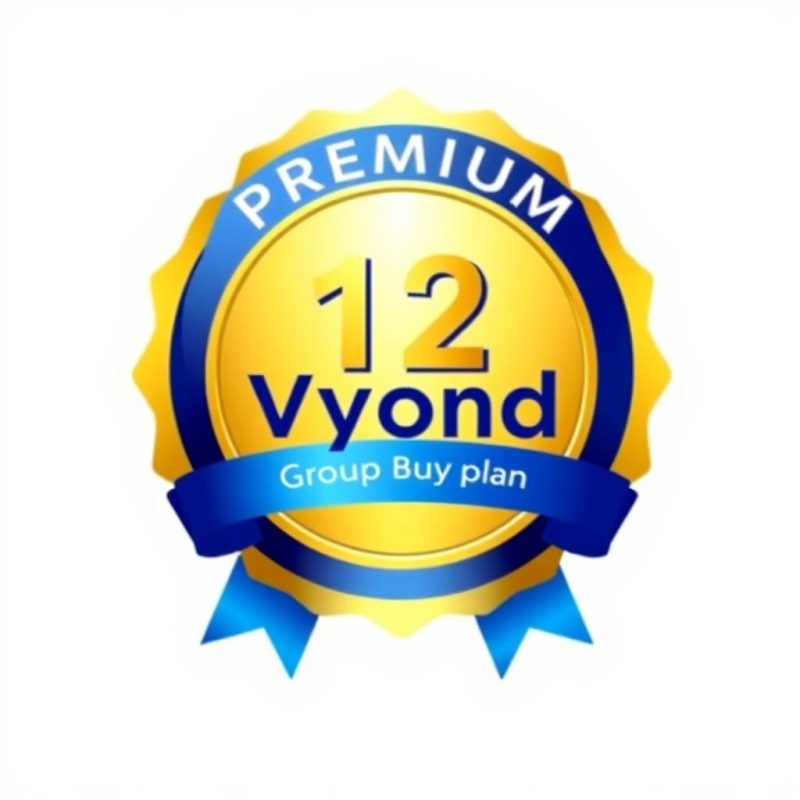 Premium Vyond group buy plan icon with annual access