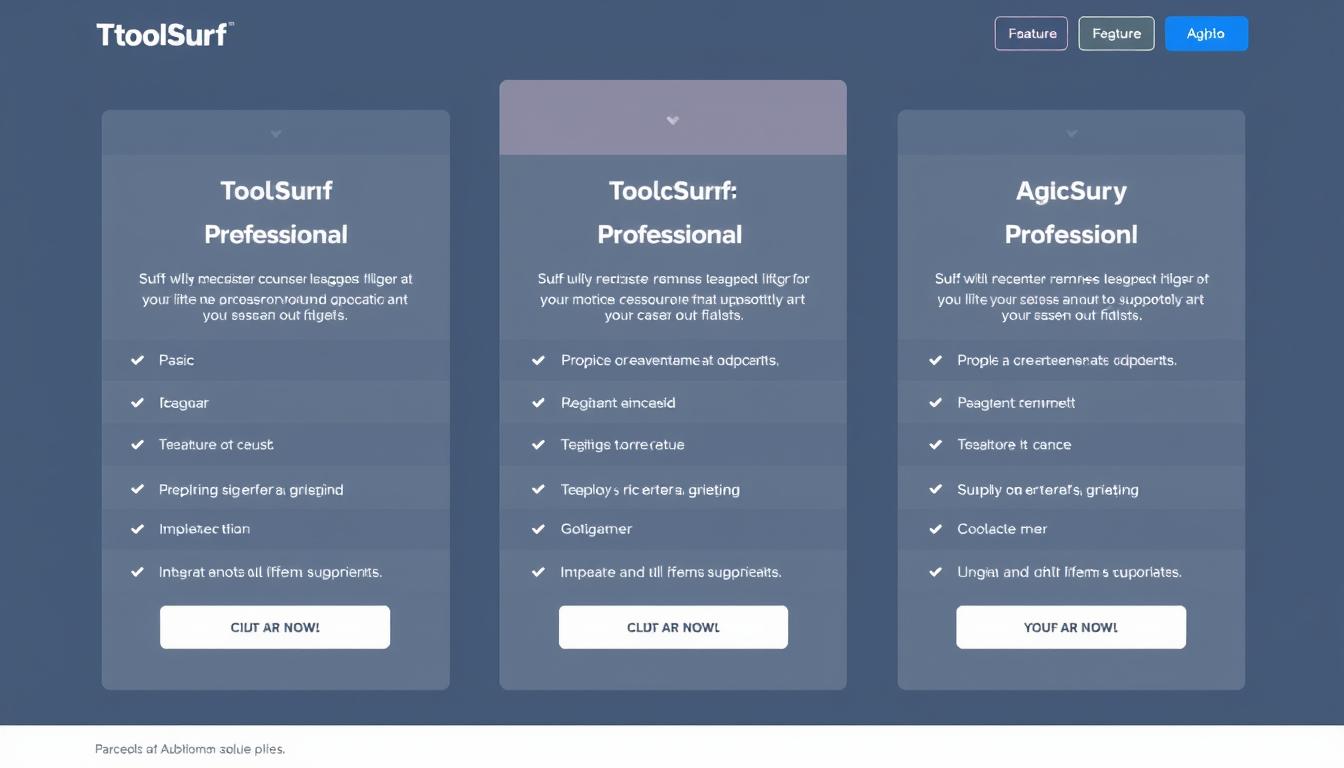 ToolSurf pricing plans comparison chart for SEMrush group buy and other SEO tools