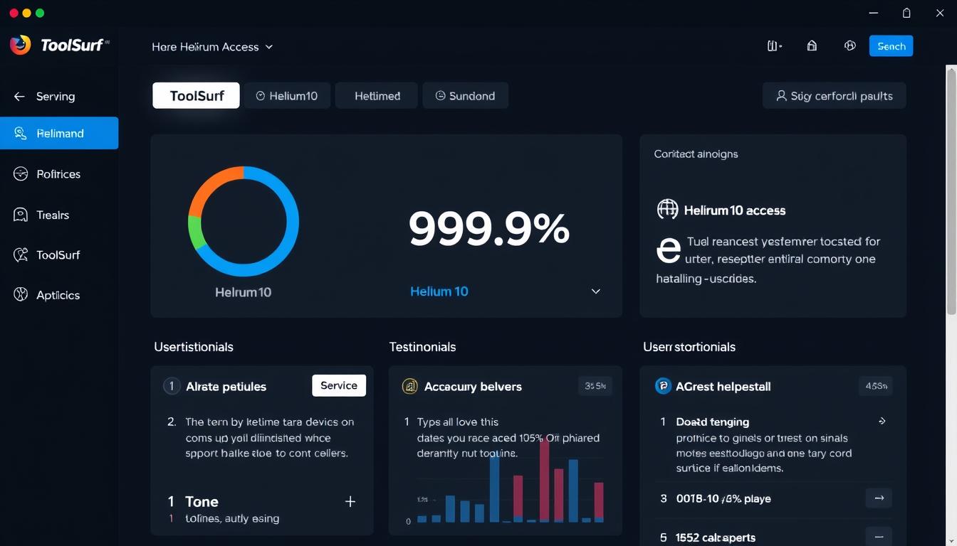 ToolSurf's helium10 group buy dashboard showing reliability metrics ToolSurf's helium10 group buy dashboard showing reliability metrics