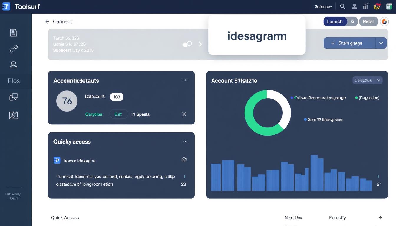 Toolsurf dashboard with Launch Ideogram button