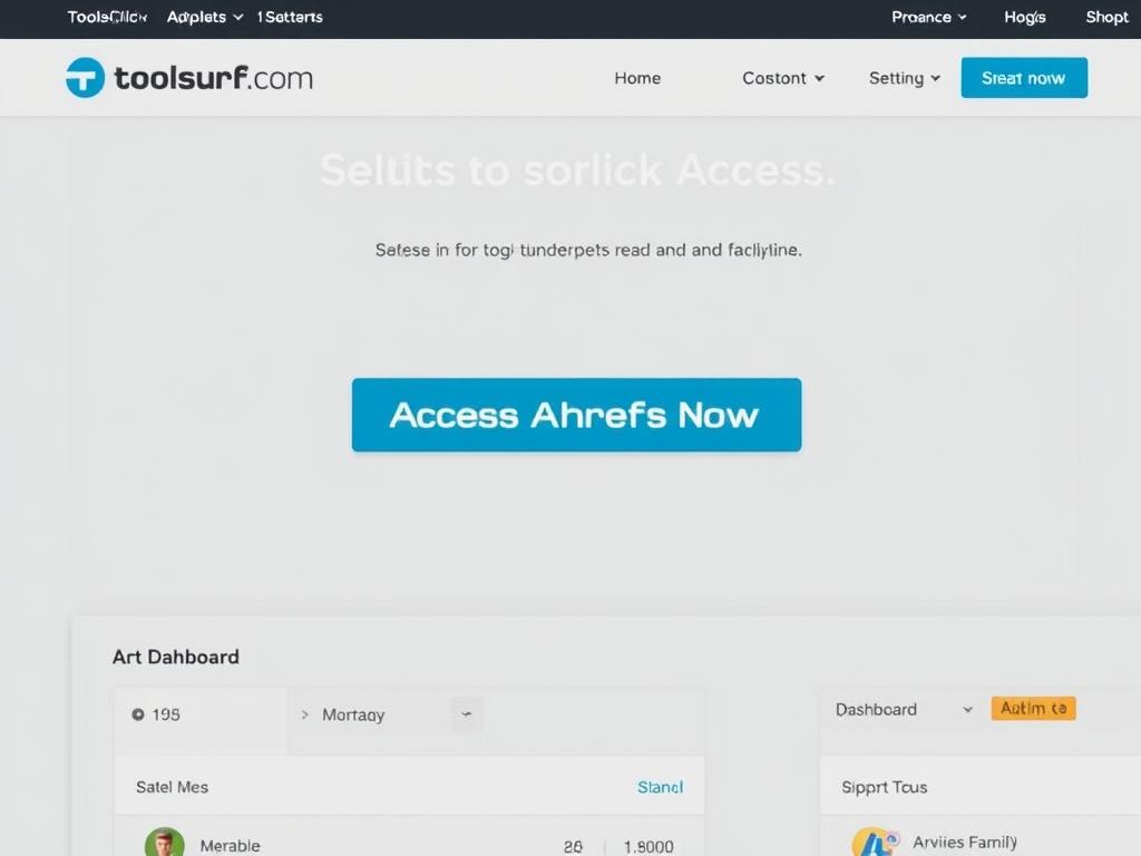 User accessing Ahrefs through toolsurf.com's one-click access system User accessing Ahrefs through toolsurf.com's one-click access system