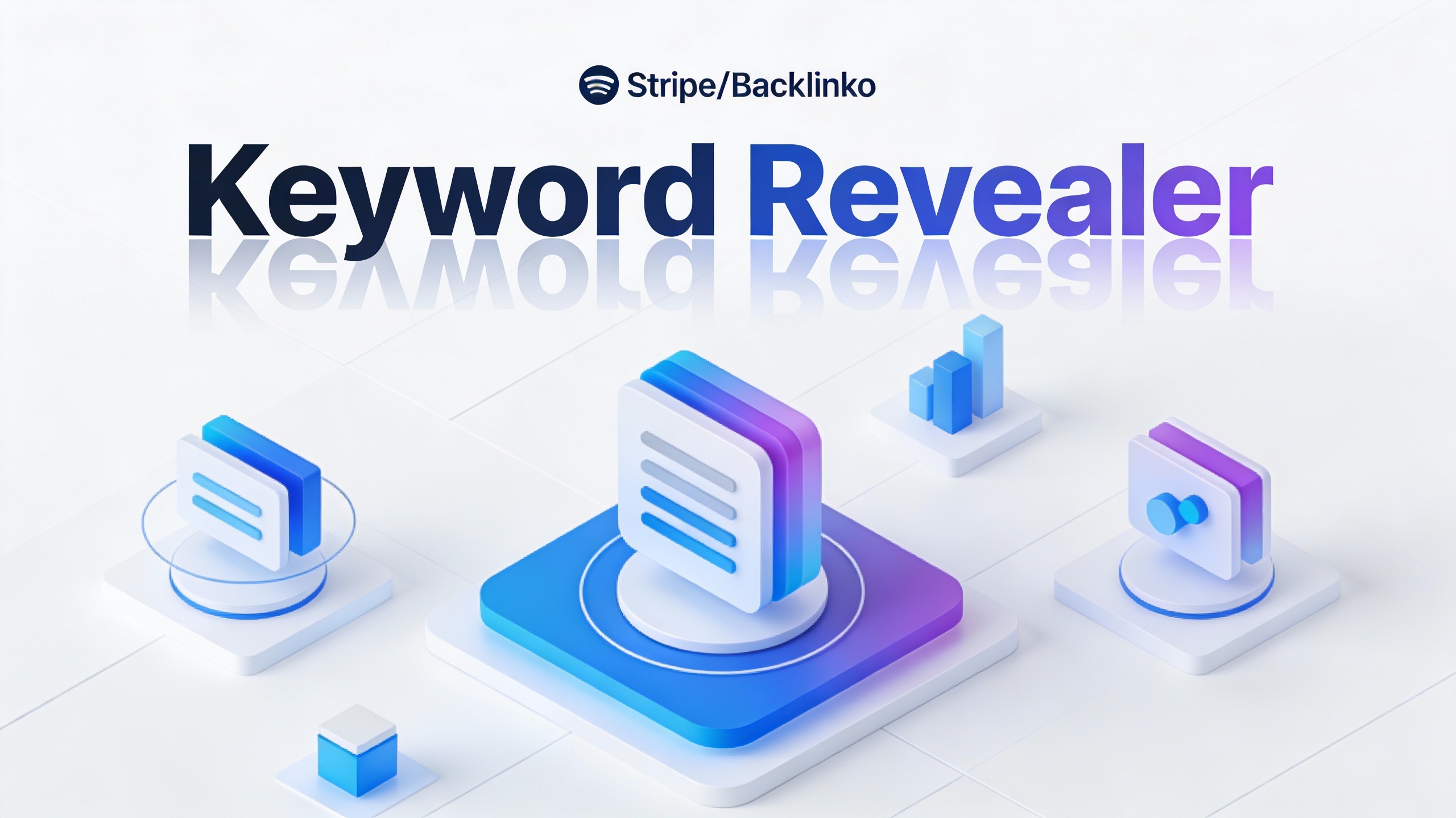 Keyword Revealer Keyword Revealer - Hero banner with bold title text