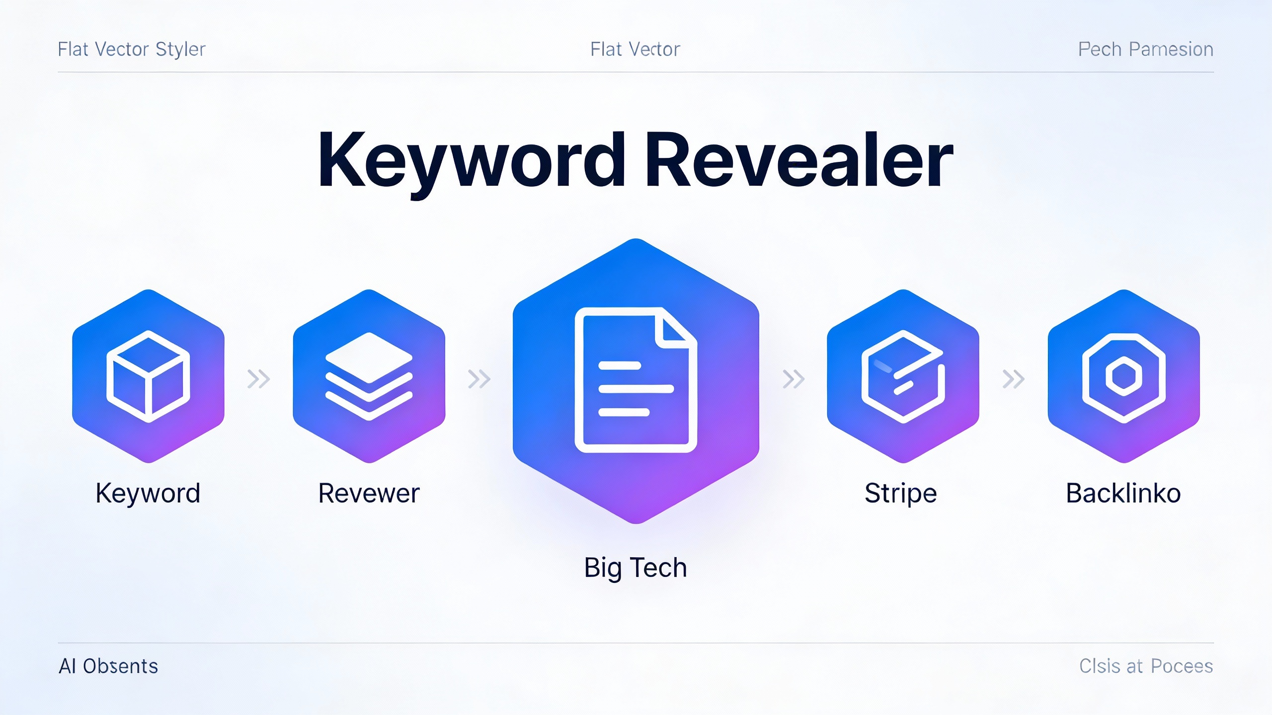 Keyword Revealer Keyword Revealer Features - infographic style with icons