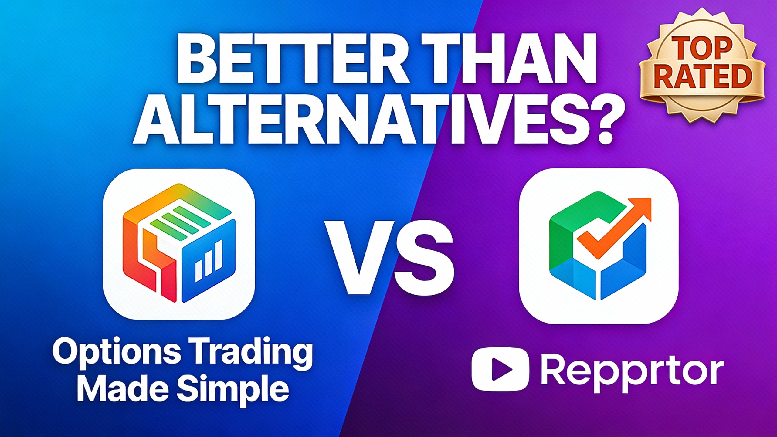 YouTube thumbnail marketing style. Bold text "BETTER THAN ALTERNATIVES?"
Options Trading Mad