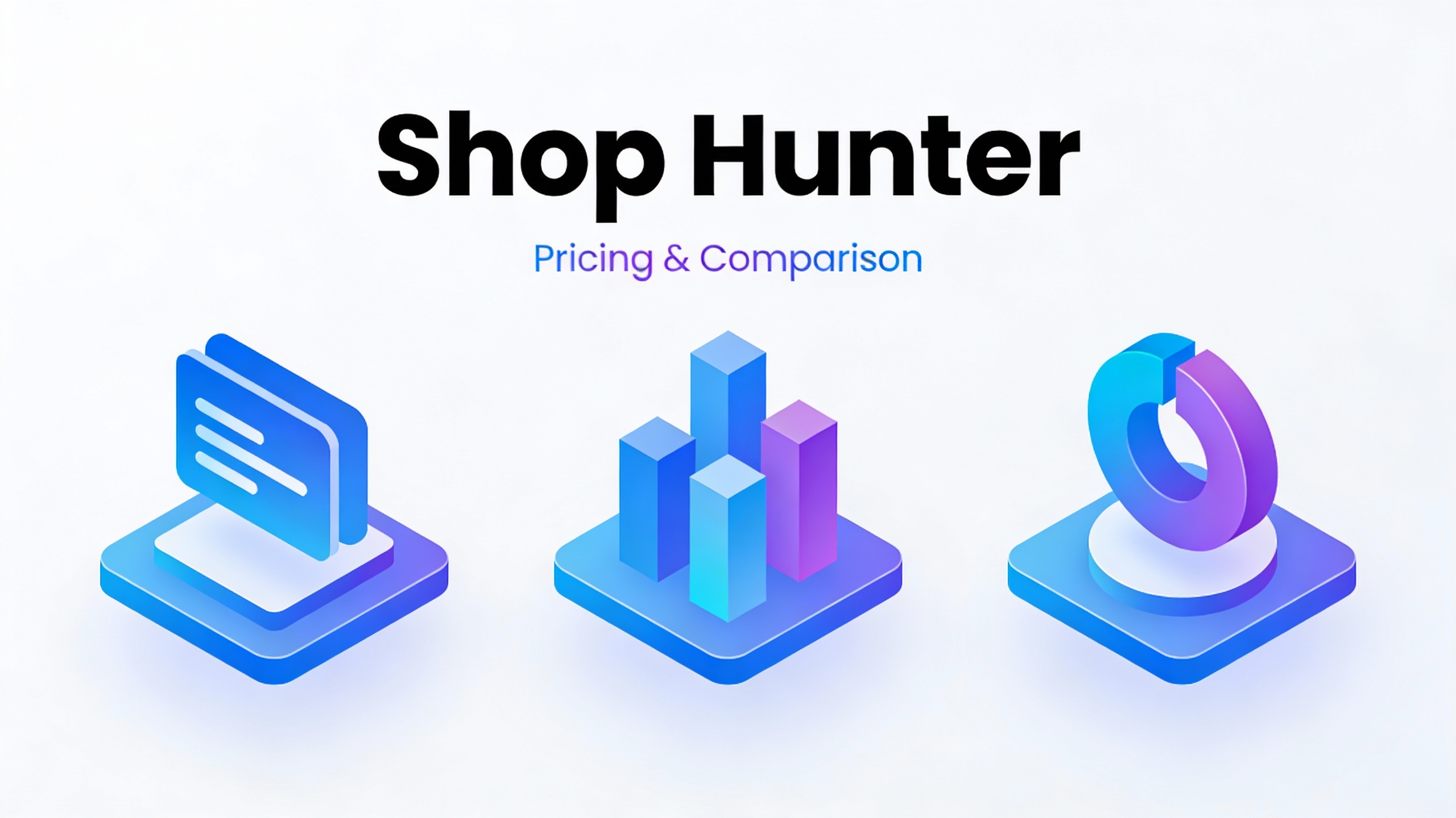 Shop Hunter Shop Hunter Pricing or Comparison - data visualization style