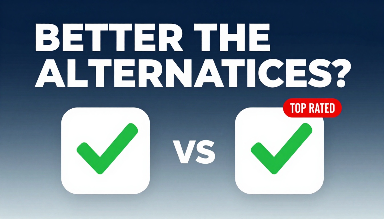 YouTube thumbnail marketing style. Bold text "BETTER THAN ALTERNATIVES?"
Are Meta Keywords I