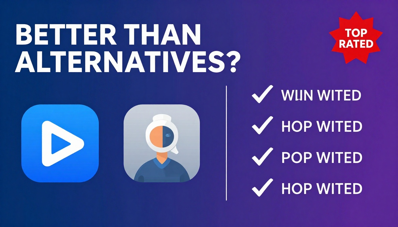 YouTube thumbnail marketing style. Bold text "BETTER THAN ALTERNATIVES?"
Capcut Premium Acco