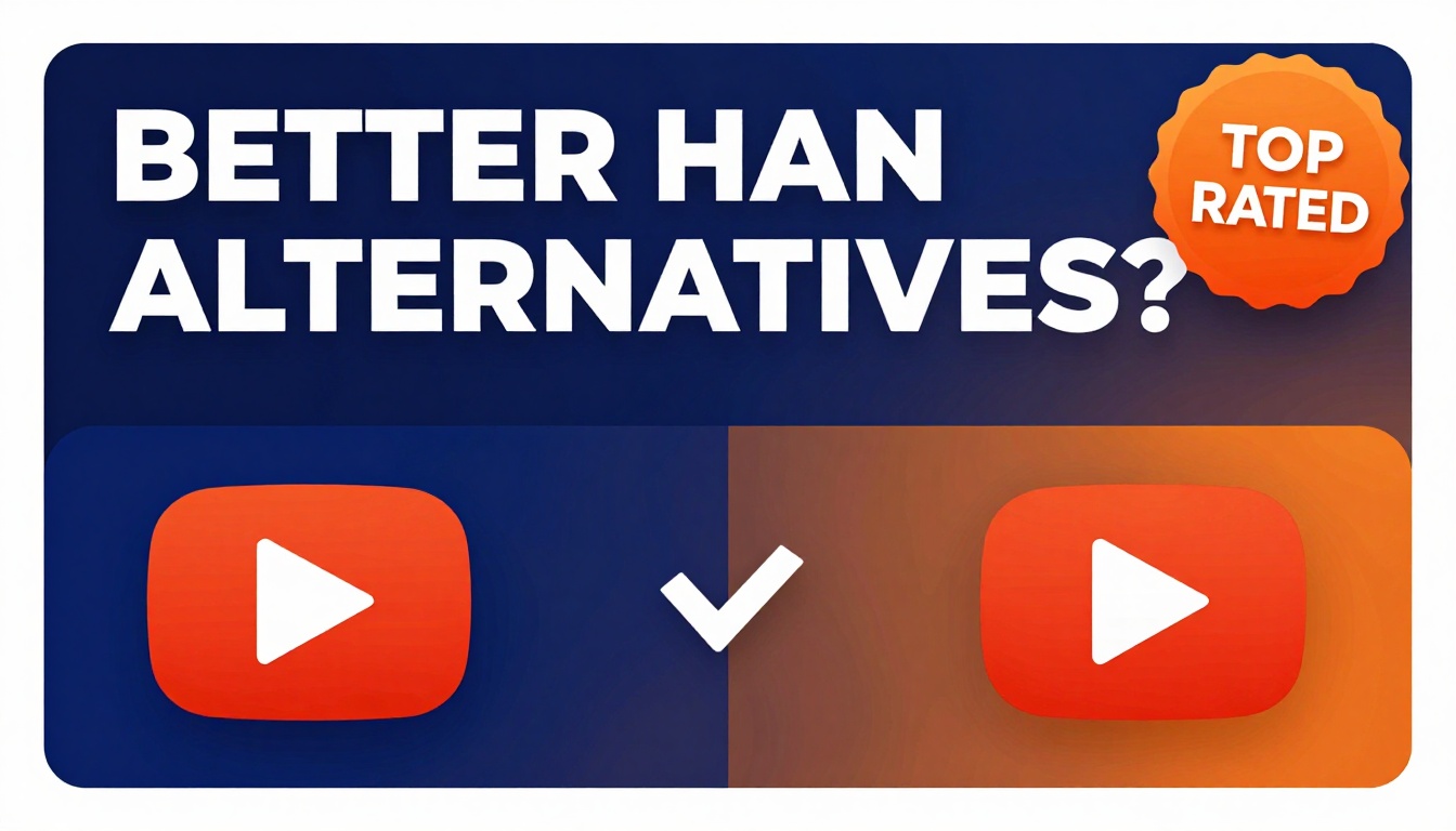 YouTube thumbnail marketing style. Bold text "BETTER THAN ALTERNATIVES?"
Download Shuttersto