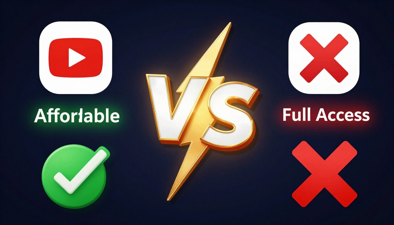 YouTube thumbnail marketing style. "VS" comparison layout.
Group Buy Tools logo/icon on left