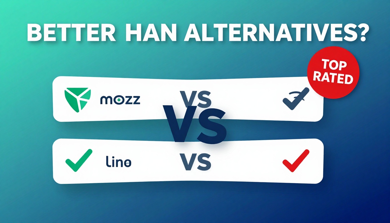 YouTube thumbnail marketing style. Bold text "BETTER THAN ALTERNATIVES?"
Mozs Link Explorer 