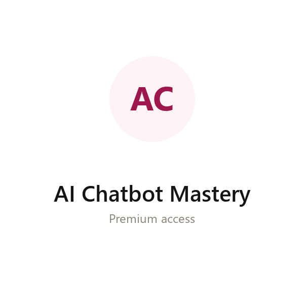 AI Chatbot Mastery group buy access