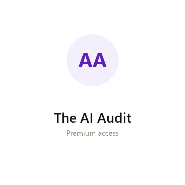 The AI Audit group buy access