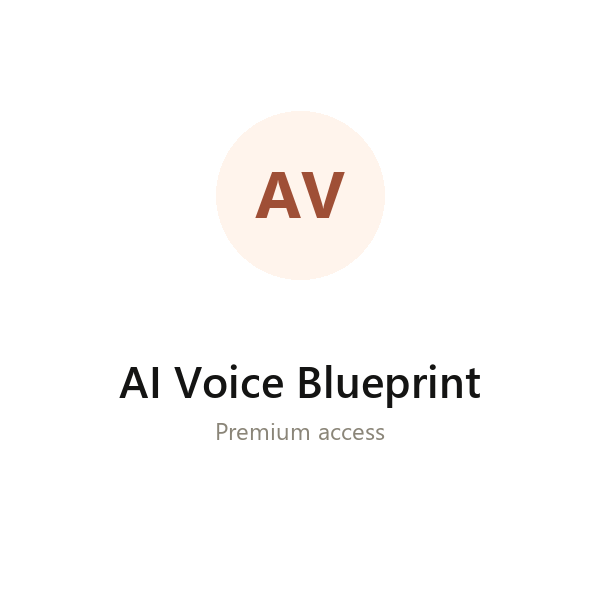 AI Voice Blueprint group buy access