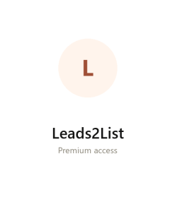 Leads2List group buy access