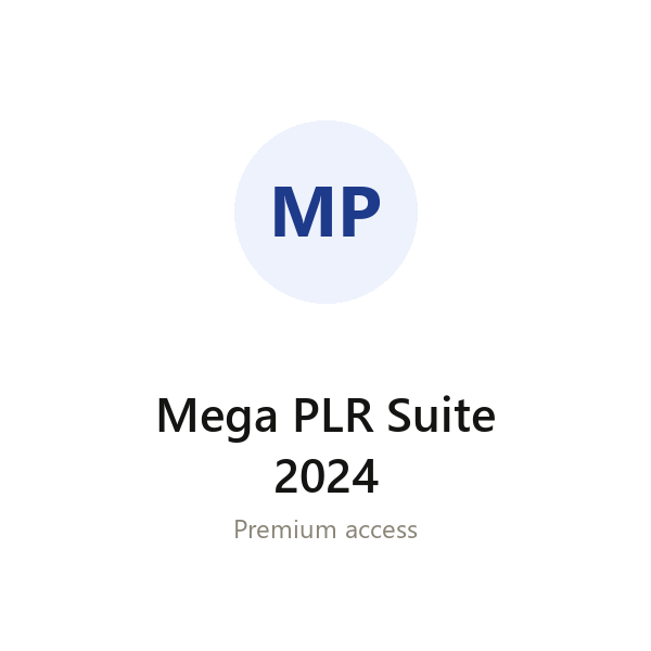 Mega PLR Suite 2024 group buy access
