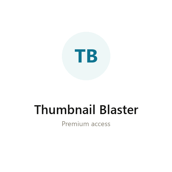 Thumbnail Blaster group buy access