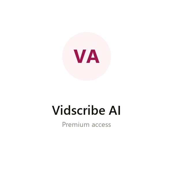 Vidscribe AI group buy access