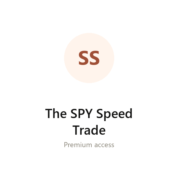 The SPY Speed Trade group buy access