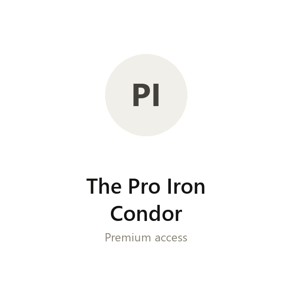 The Pro Iron Condor group buy access
