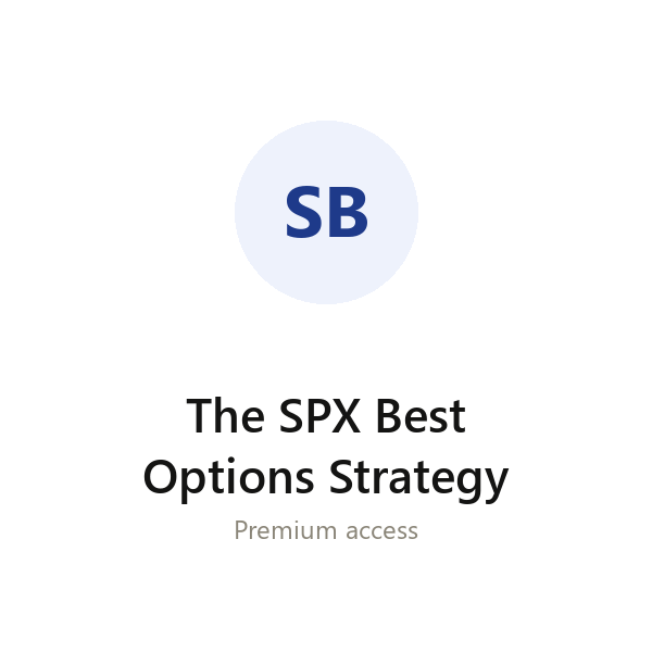 The SPX Best Options Strategy group buy access