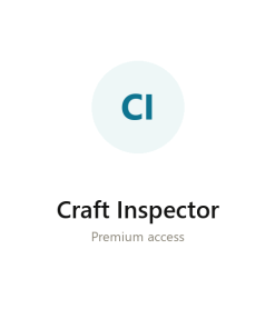 Craft Inspector group buy access