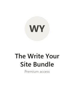 The Write Your Site Bundle group buy access