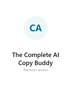 The Complete AI Copy Buddy group buy access