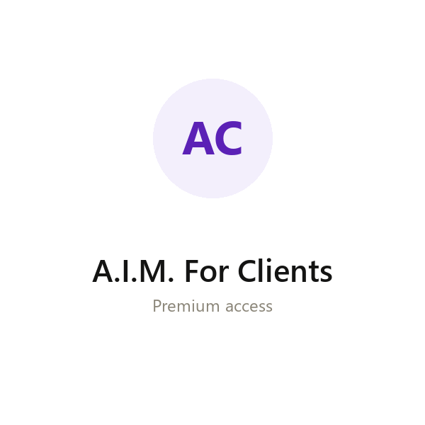 A.I.M. For Clients group buy access